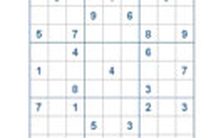 Mời các bạn thử sức với ô số Sudoku 2395 mức độ Khó